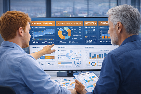 Иллюстрация компромиссов в сфере коммунальных услуг и энергетики