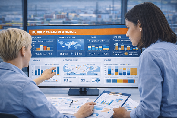 Supply Chain Planning trade-offs illustration
